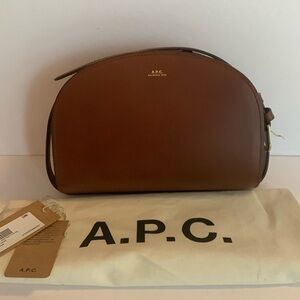 A.P.C. Brown Demi-Lune Bag